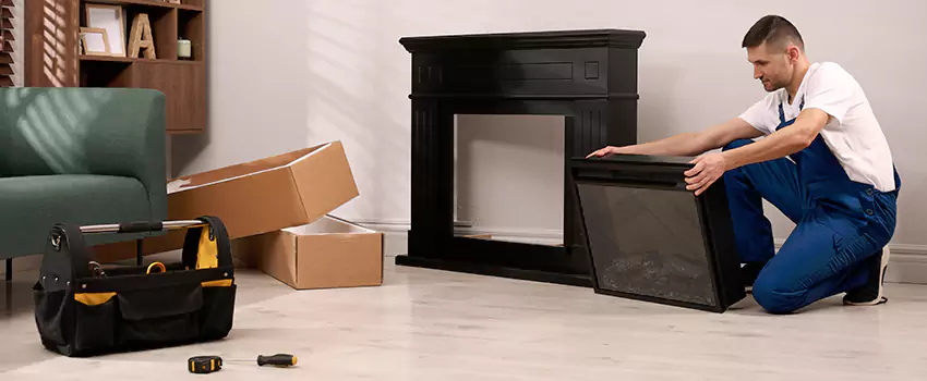 Old Rusted Metal Fireplace Repair And Replacement in Olive Branch, MS